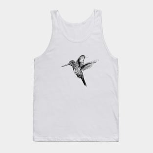 Hummingbird Ink Drawing Tank Top